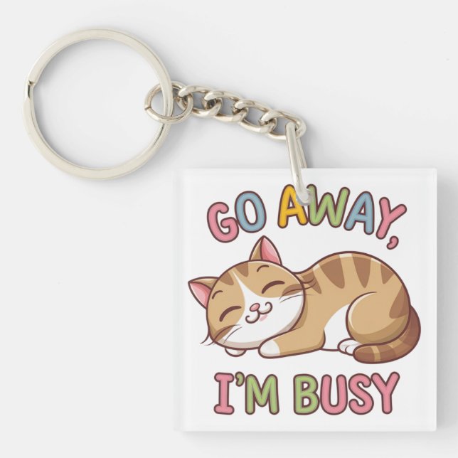 Llavero Vete, estoy ocupado (Frente)