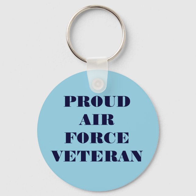 Llavero Veterano de la Fuerza Aérea Orgullosa de la Cadena (Anverso)