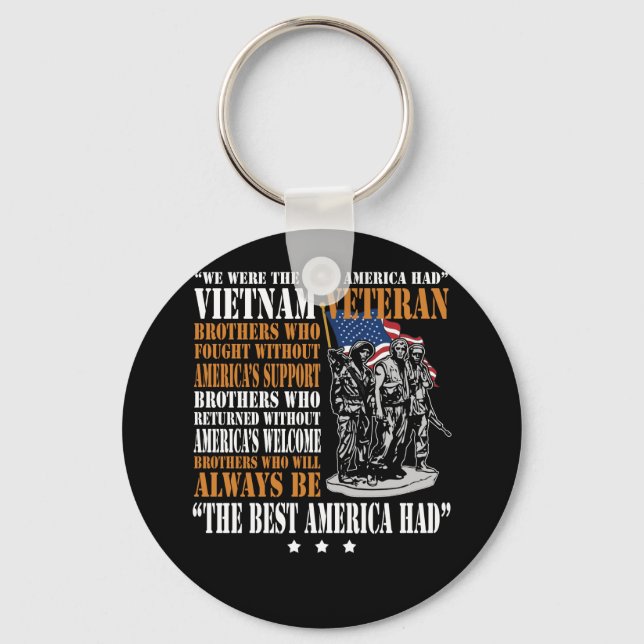Llavero Veterano De Vietnam: Lo Mejor Que Estados Unidos T (Anverso)