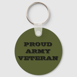 Llavero Veterano del Ejército Orgulloso de la Cadena Clave