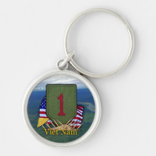 Llavero veteranos de la 1ª división de infantería vietnam