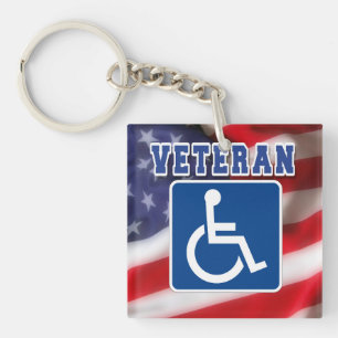 Llavero Veteranos discapacitados de los Estados Unidos