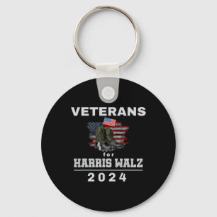 Llavero Veteranos Por La Campaña Kamala Wheimer Us Flag 20