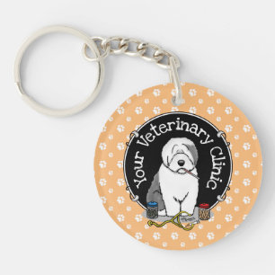 Llavero Veterinario Oveja Inglés Gray 1 Cute Vet