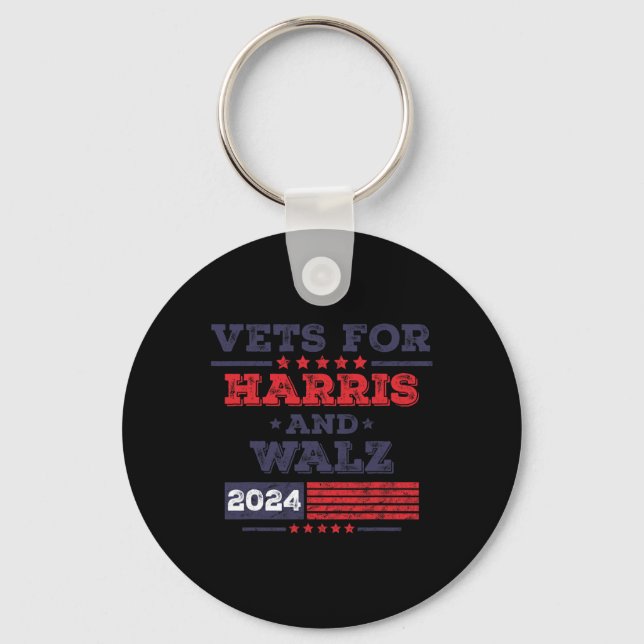 Llavero Vets Para Kamala Harris Tim Wheimer 2024 Veterans  (Anverso)