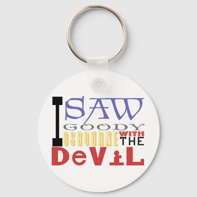 Llavero Vi a Goody Osbourne con el Diablo (Anverso)
