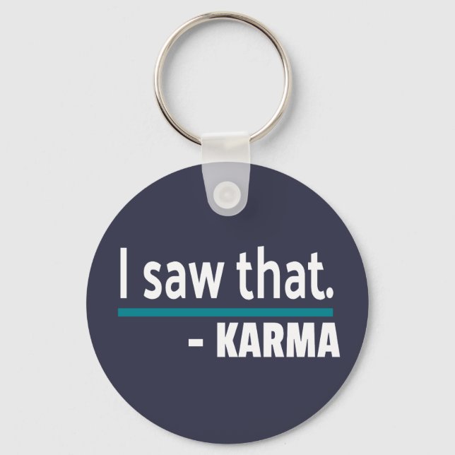 Llavero Vi a Karma Funny (Anverso)
