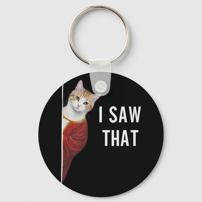 Llavero Vi A Los Graciosos Gatitos Cuidados Navidades Jesú (Anverso)