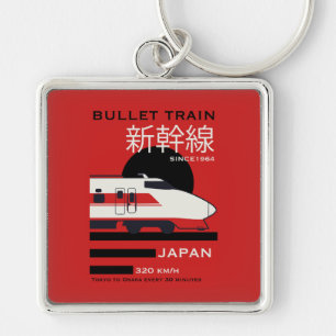 Llavero Viaja en Japón Bullet Train Shinkansen