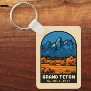 Llavero Viaje Antiguo Parque Nacional Grand Teton EE. UU.