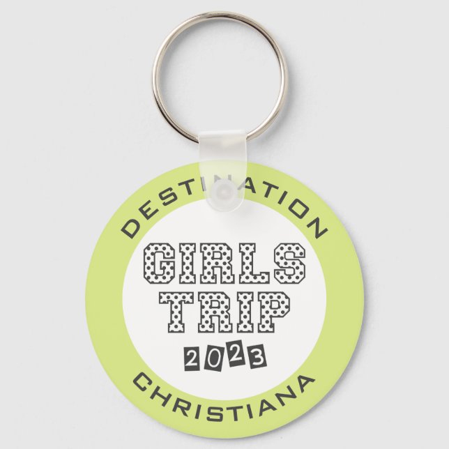 Llavero Viaje de chicas 2023 Vacaciones de fin de semana d (Anverso)
