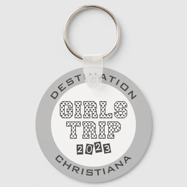 Llavero Viaje de Chicas 2023 Vacaciones de Fin de Semana P (Anverso)