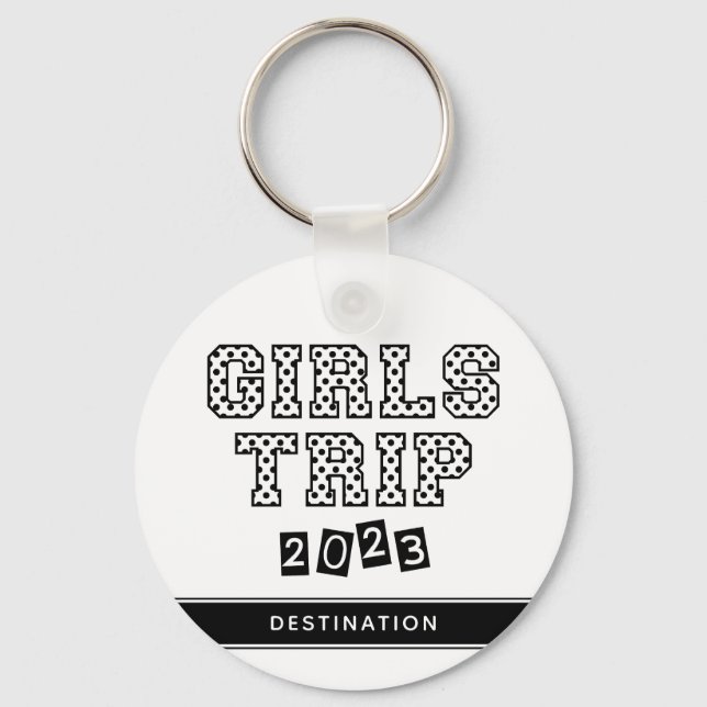Llavero Viaje de chicas 2023 Vacaciones de fin de semana p (Anverso)