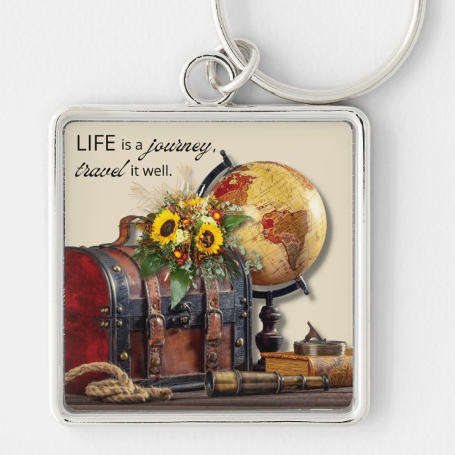 Llavero Viaje de cosecha | La vida es un camino Keychain (Frente)