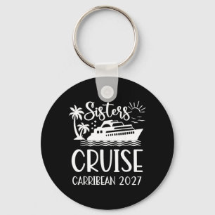Llavero Viaje de crucero de hermanas 2027 Ropa a juego par
