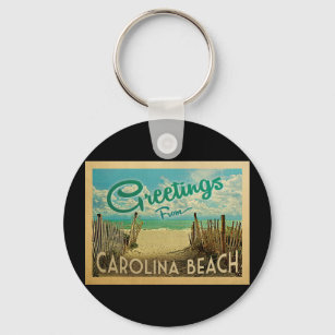 Llavero Viaje de la playa de Carolina Beach Vintage