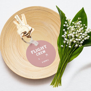 Llavero Viaje De La Tripulación De Vuelo Volando De Avión 