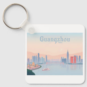 Llavero Viaje de Pastel de Río Perla de Guangzhou China