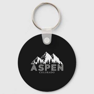Llavero Viaje de vacaciones para esquiar en la montaña Asp