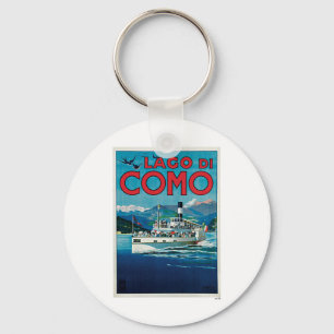 Llavero Viaje del vintage de Lago Di Como Italia