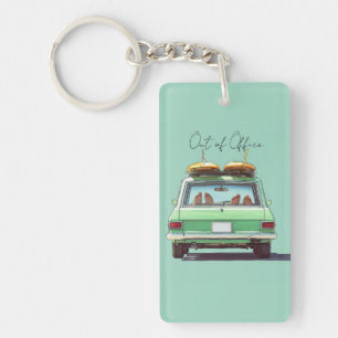 Llavero Viaje en Surf Wagon – Auto Retro de Playa