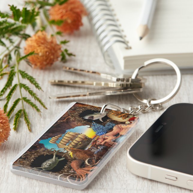 Llavero Viaje en verano monocasco (Frente Derecha)