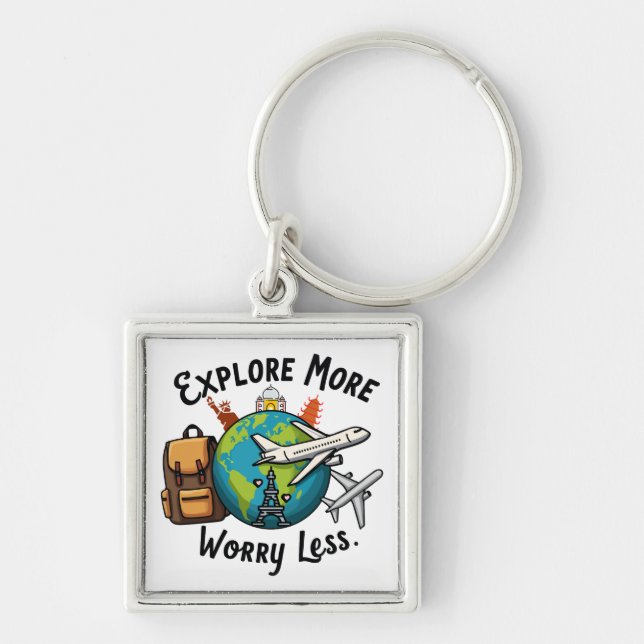 Llavero Viaje Más Ver Más Sentirse Vivo (Frente)