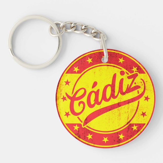 Llavero Viajero Mundial - Cádiz, España (Frente)