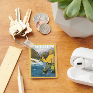 Llavero Viajes antiguos a Suecia, Pesca deportiva de pesca