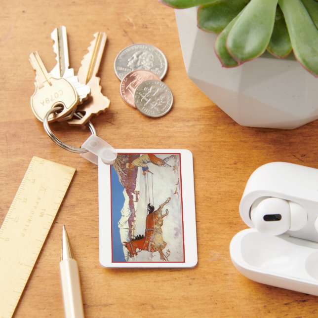 Llavero Viajes Antiguos, Invierno en Engadin Suiza (Escritorio )