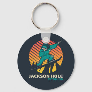 Llavero Viajes de cosecha Snowboard Jackson Hole Wyoming