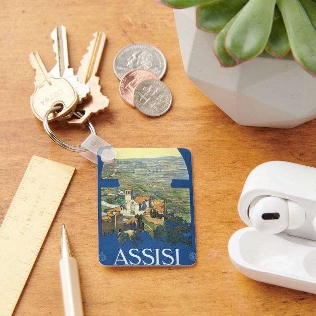 Llavero Viajes de época Asís Italia Francesco Basílica (Escritorio )