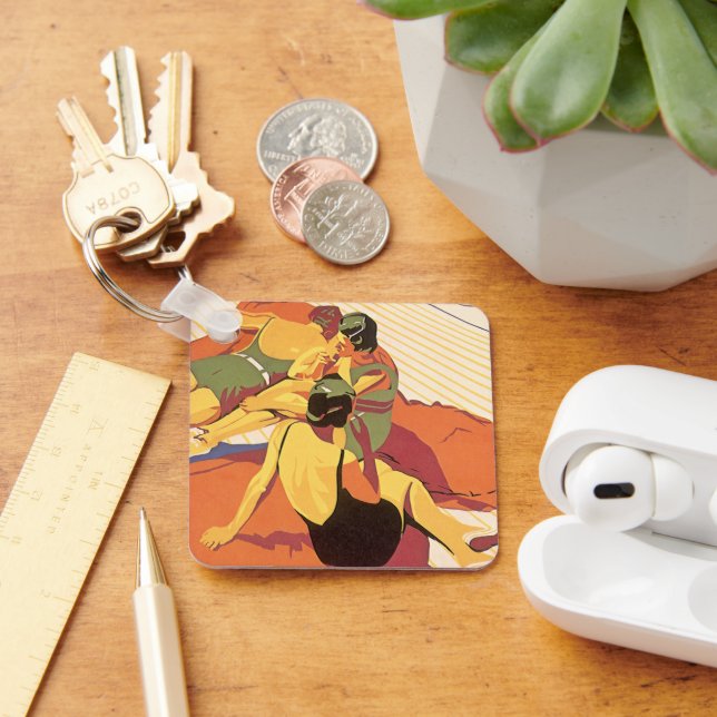 Llavero Viajes de época, vacaciones en un crucero (Escritorio )