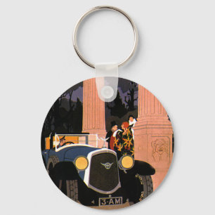 Llavero Viajes Elegantes de Época, Coche Convertible Elega