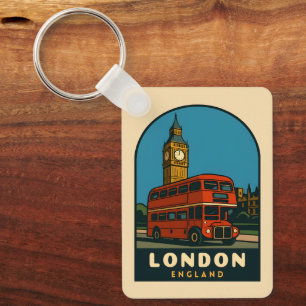 Llavero Viajes Retro Vintage Londres Big Ben Inglaterra 
