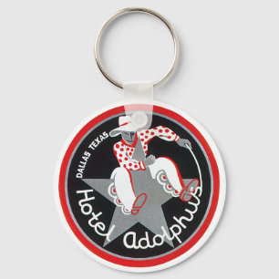 Llavero Viajes Vintage, Hotel Adolphus en Dallas, Texas