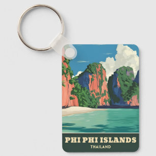 Llavero Viajes Vintage Islas Phi Phi - Islas Tailandia