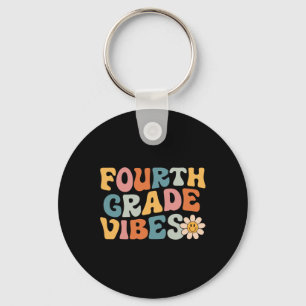 Llavero Vibes de cuarto grado - Equipo de 4º grado Retro 1