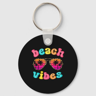 Llavero Vibes de playa Sungles de verano Retro Chica Cuida