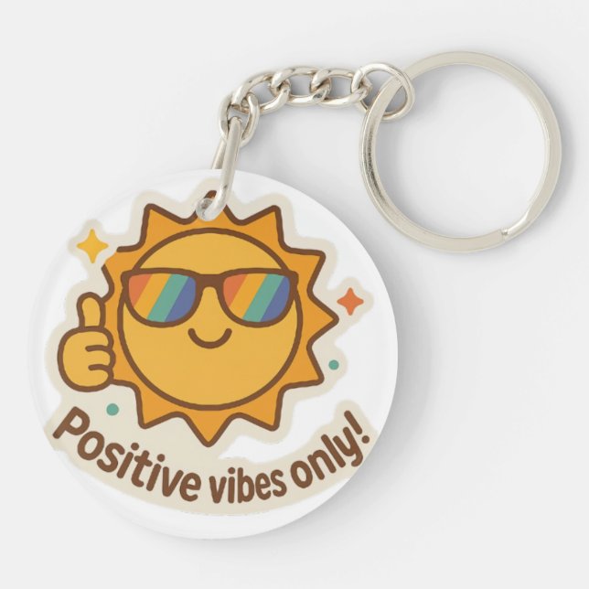 Llavero "Vibing & Thriving" (Atrás)