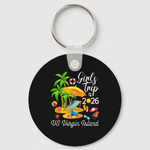 Llavero Vibra de viaje de chicas tropicales de verano en i