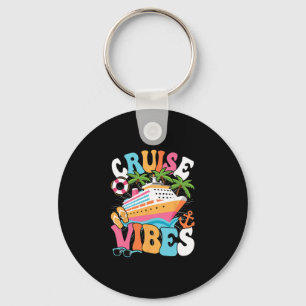 Llavero Vibraciones de Crucero Groovy Viaje Marítimo Mujer