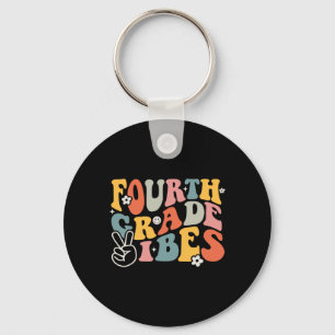 Llavero Vibraciones de Grado - Equipo de 4to Grado Retro 1