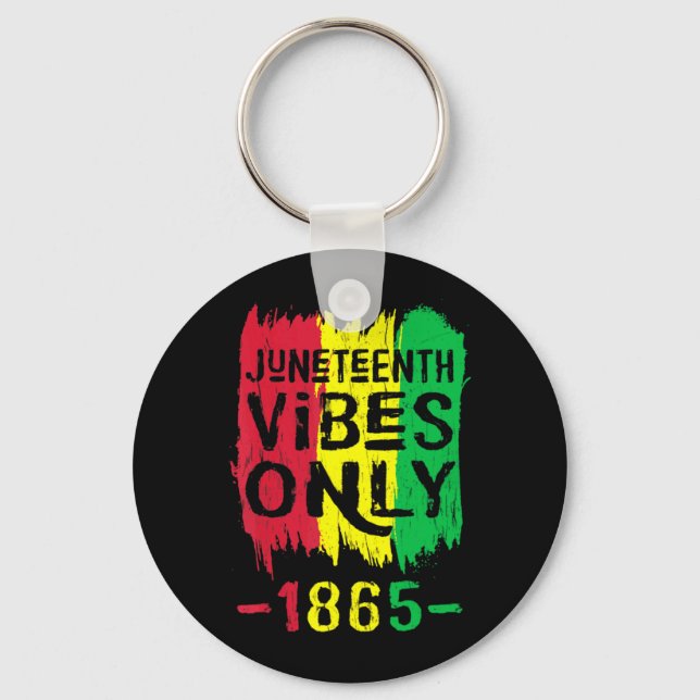 Llavero vibraciones de juneteenth solamente 1865 mujeres h (Anverso)