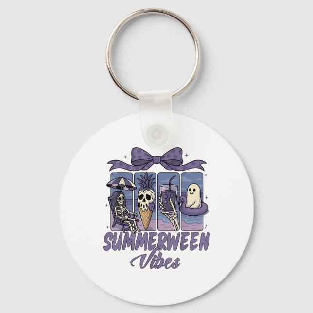 Llavero Vibraciones de Summerween Esqueleto Fantasma Fiest (Anverso)