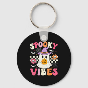 Llavero Vibraciones Retro Groovy Soky Fantasma Sosteniendo