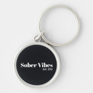 Llavero Vibraciones Sobrias Fecha de Sobriedad Est.