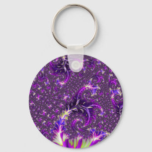 Llavero Vibrante Colorido Trippy Groovy Boho Espiral Fract