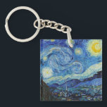 Llavero Vicent Van Gogh Starry Night Vintage Bella Artes<br><div class="desc">Keychain Bella Artes Vintage nocturno de Vincent Van Gogh Starry</div>