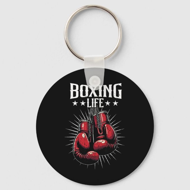 Llavero Vida de boxeo Amantes del kickboxing Kickboxer Pro (Anverso)